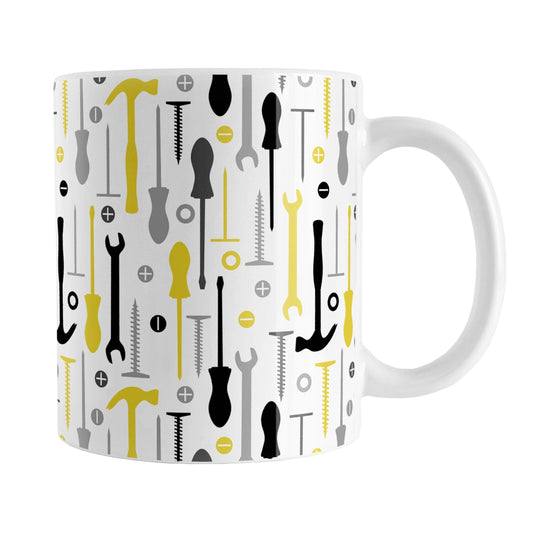 Yellow Tools Pattern Mug